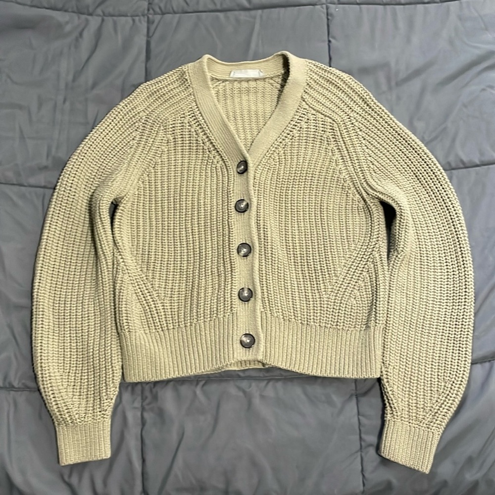 Everlane Chunky Cotton Blend Cardigan